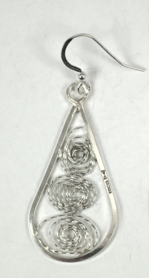 Silver filigree pendant